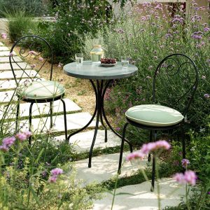 Haymes Metal Indoor and Outdoor Bistro Set, Reseda Green