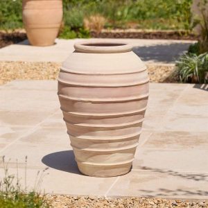 Rhea Ribbed | Terracotta Urn Planter