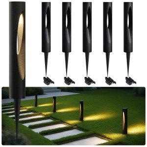 6-Pack Low-Voltage Landscape Lights, 4.8W LED Pathway Lights