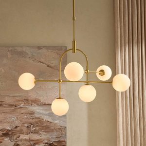 Rowan Brushed Gold Ceiling Light - Gold