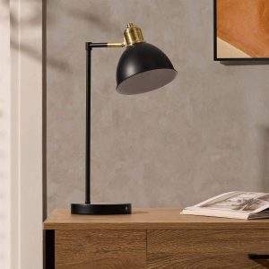 Bernie Classic LED Rechargeable Desk Lamp - Black