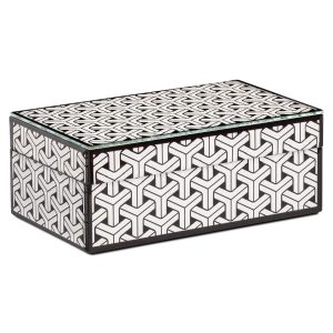 Storage box Feliz black/white small | OUTLET