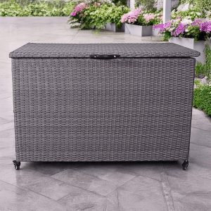 Weave Outdoor Storage Box 510L - Charcoal