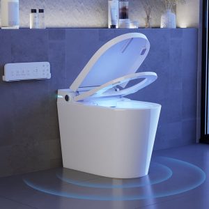Fitro H2 Compact Smart Bidet Toilet with Voice Control | Heated Seat