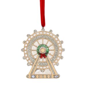 Gold London Eye Christmas Decoration