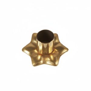 Gold Star Shaped Candle Holder