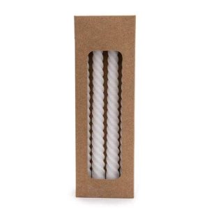 WHITE TWISTED CANDLES