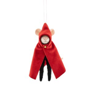 Traitor Cloaked Mouse Decoration Red
