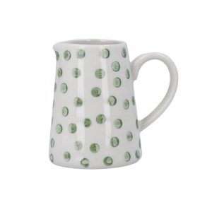 Green Dots Stoneware Mini Jug