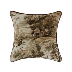 Le Bayeux Camille Ribbed Cotton Tapestry Cushion