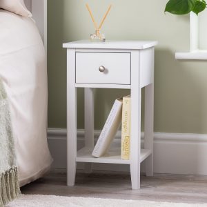 Ilsington Slim Bedside Table with Shelf