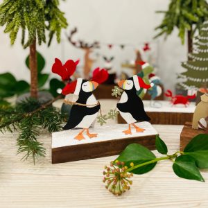 Kissing Puffins Decoration by Shoeless Joe