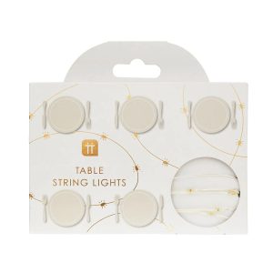 Party Porcelain Gold Led Lights 3M 60L