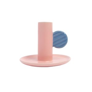 Caroline Gardner Pink/Blue Candle Holder