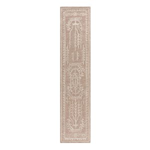 Varanasi Taupe Traditional Hand Tufted Wool Runner