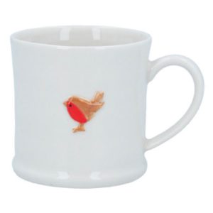 Gisela Graham Stoneware Robin Mini Mug