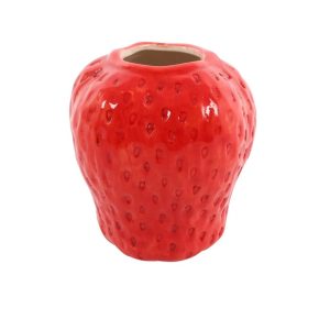 Strawberry Style Vase - Red