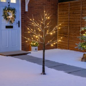 Frosted LED Christmas Twig Tree