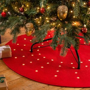 Starry LED Christmas Tree Mat – 90cm
