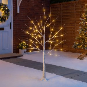 White Birch LED Christmas Tree