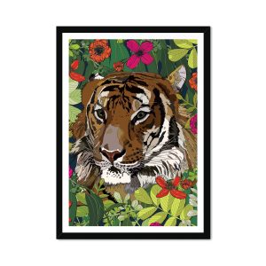 Wild Cat Tiger Brights Fine Art Print