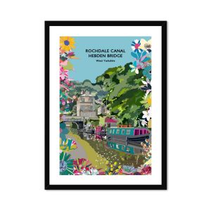 Yorkshire Fine Art Print - Hebden Bridge Rochdale Canal