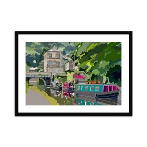 Yorkshire Fine Art Print - Hebden Rochdale Canal Landscape