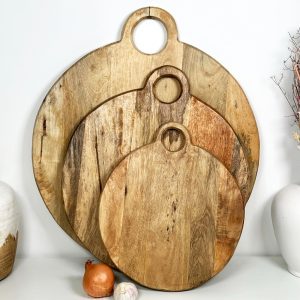 Mango Wood Ring Handle Chopping Boards