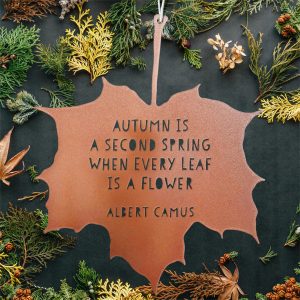 Leaf Hanging Decoration - Autumn is a second spring when every leaf is a flower