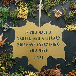 Leaf Hanging Decoration- If you have a garden and a library you have everything you need