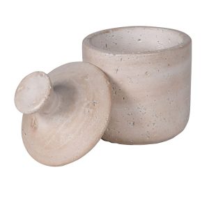 Tabitha Taupe Storage Jar