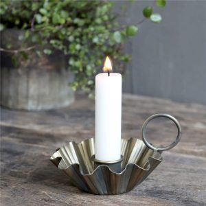 Arabella Candle Stick Holder - Antique Brass