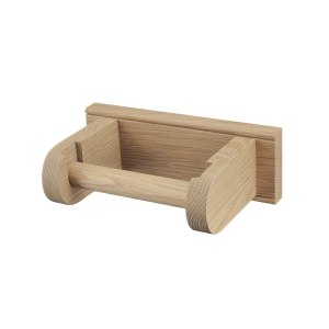 Oak Toilet Roll Holder by Creamore Mill