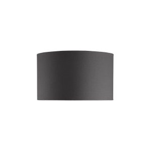 Tobias Handloomed Dark Grey Cylinder Shade 35cm