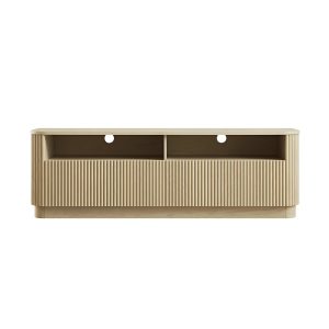 Maru 162cm TV Unit with Drawers, Greige Oak