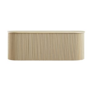 Maru Storage Ottoman Bench, Greige Oak
