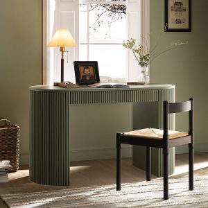 Maru 1-Drawer Writing Desk, Sage Green