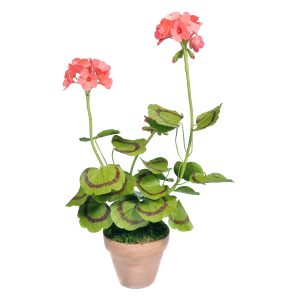 Handmade Coral Pink Paper Geranium