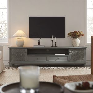 Chantilly Mid Grey 200cm Wide TV Unit