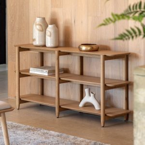 Hatfield Oak Open Shelving – Wide