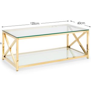 Miami Coffee Table - Gold